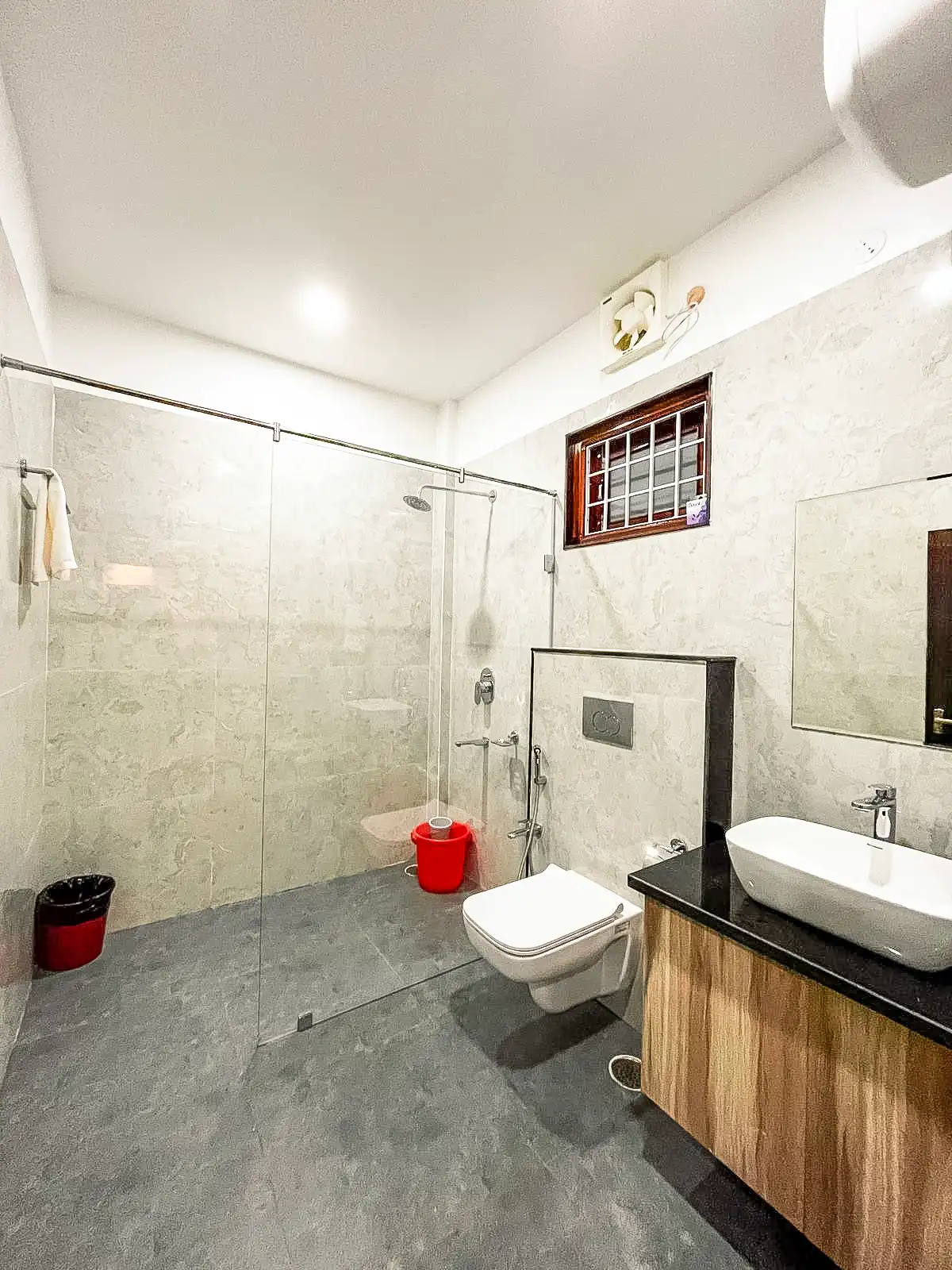 Clean modern bathroom